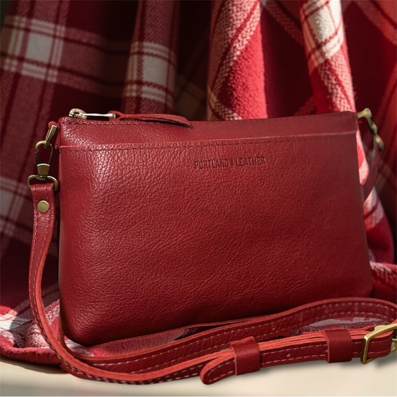 💃🆕 Portland Leather Goods Flamenco Poppy Purse - Picture 1 of 6